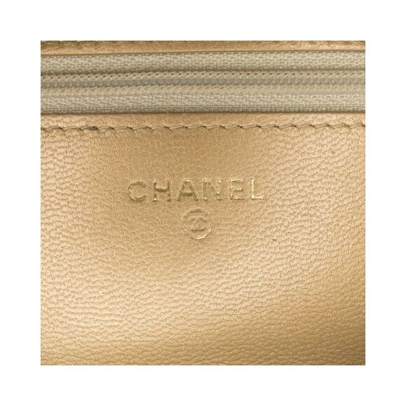 Pre Loved Chanel 19 Mini Flap Bag Beige Lambskin Women Gold Crossbody Bags - Picture 7 of 8